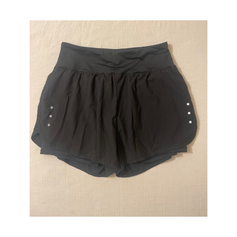 Ksmien Women's‎ Size Small Black Running Shorts Athletic Workout Activewear